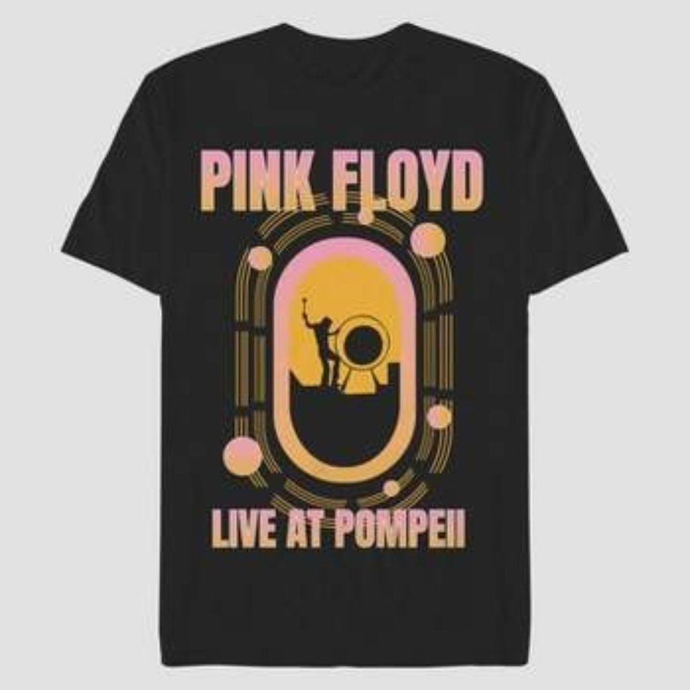 Unisex | Men's Pink Floyd "Live at Pompeii" Black Tee Shirt T-Shirt Size XL NWT - Picture 1 of 5